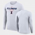 On Court Illinois Long Sleeve Men's White T-Shirt 539602-345