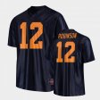 #12 Matt Robinson Replica Illinois Original Retro Football Men's Black Jersey 995503-657